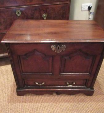 Superb George II Period Oak Coffer Bach