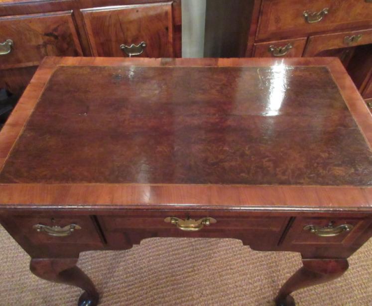 Fine George II Period Burr Yew Inlaid Lowboy - Image 2