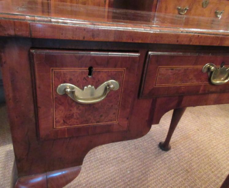 Fine George II Period Burr Yew Inlaid Lowboy - Image 3