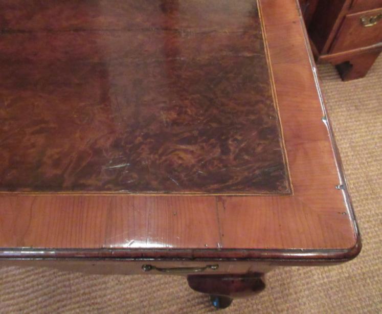 Fine George II Period Burr Yew Inlaid Lowboy - Image 5