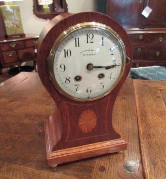 High Quality Victorian Inlaid Striking Mantel Clock