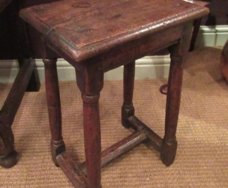 George II Period Oak Joint Stool - Image 1