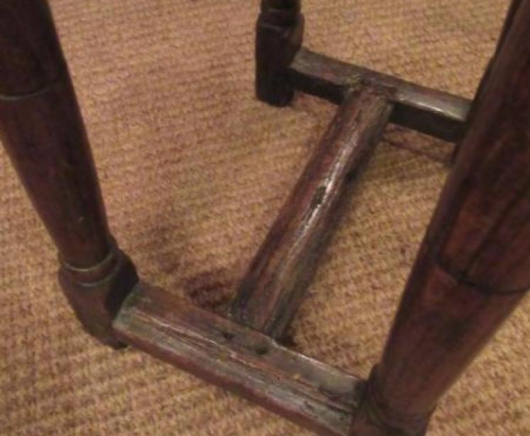 George II Period Oak Joint Stool - Image 4