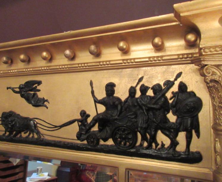 Regency Period Timber & Plaster Gilt Over Mantle Mirror - Image 3
