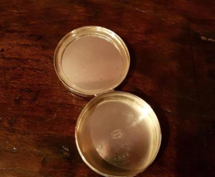 George V Period Silver & Terrier Enamel Pill Box - Image 2