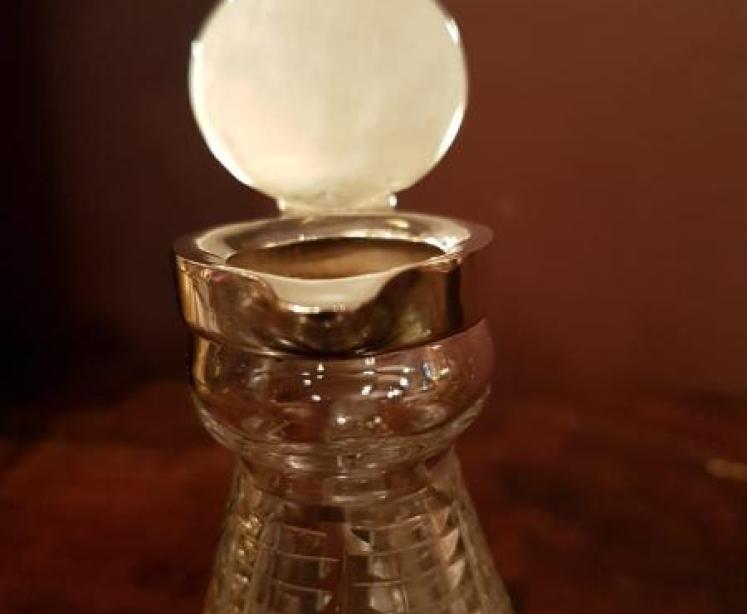 Silver and Cut Crystal Whiskey Noggin - Image 3