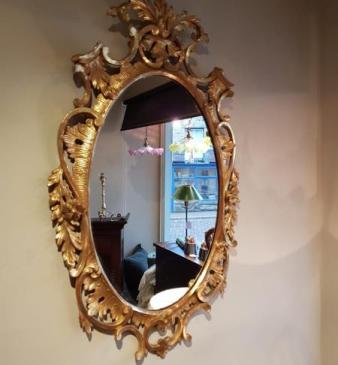 Victorian Timber Gilt Florentine Framed Mirror