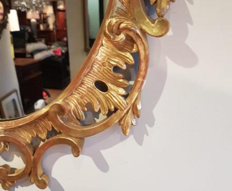 Victorian Timber Gilt Florentine Framed Mirror - Image 2