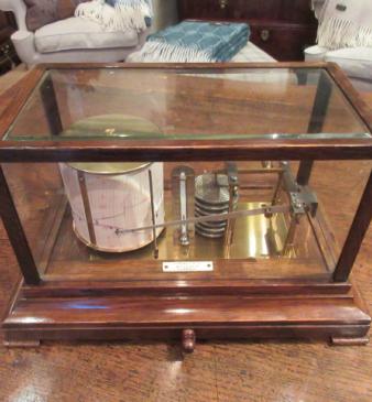 Victorian Polished Oak Edinburgh Barograph