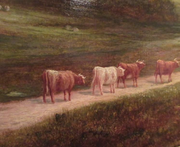 Superb Victorian William Mellor Oil on Canvas - Image 3