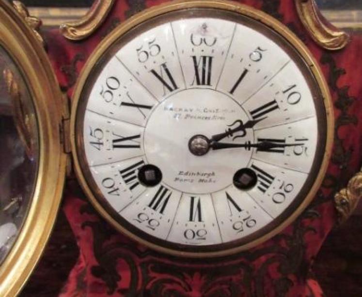 19th Century French Boulle Striking Mantel Clock - Image 4