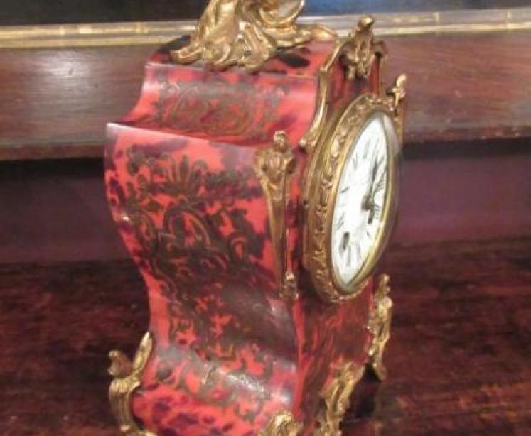 19th Century French Boulle Striking Mantel Clock - Image 5