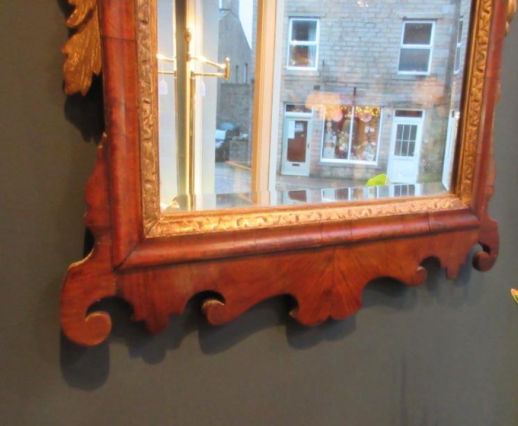 Superb George III Period Walnut & Gilt Gesso Mirror - Image 5