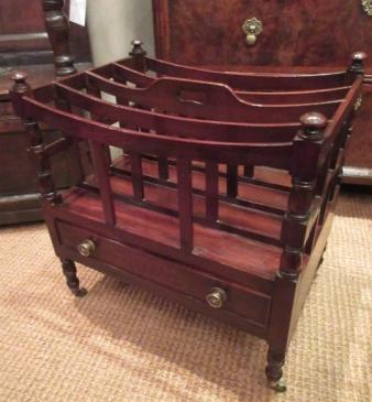 Early Victorian Mahogany Music Canterbury