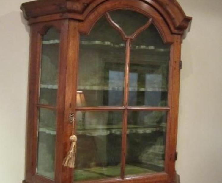 Mid 19th Century Glazed Wall Display Cabinet - Image 1