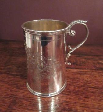 Elegant Edwardian Period Silver Child's Mug