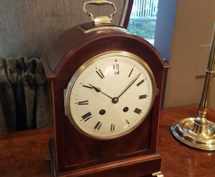 Edwardian Period Inlaid Striking Mantel Clock - Image 1