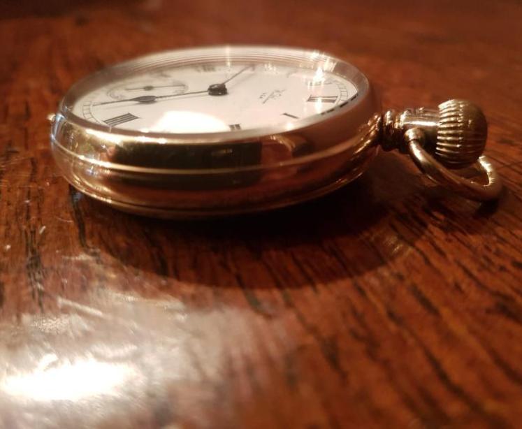 George V Period 9ct Gold Waltham Pocket Watch - Image 2