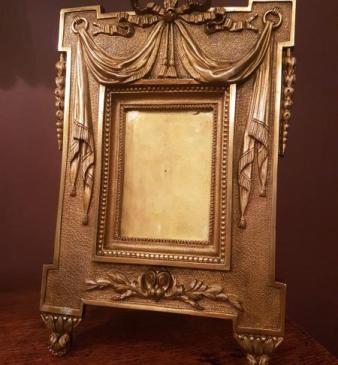 Victorian Cast Bronze Photo Frame