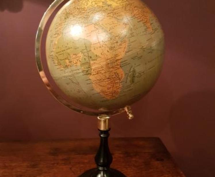 Phillip's of London 6" Paper Mache Library Globe - Image 1