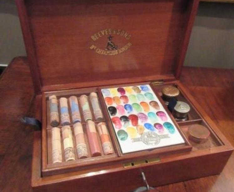 Outstanding Victorian Royal Worcester Artist Paint Box - Image 1