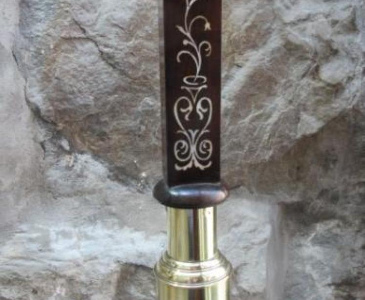 Early Victorian Rosewood Inlaid Marine Stick Barometer - Image 3