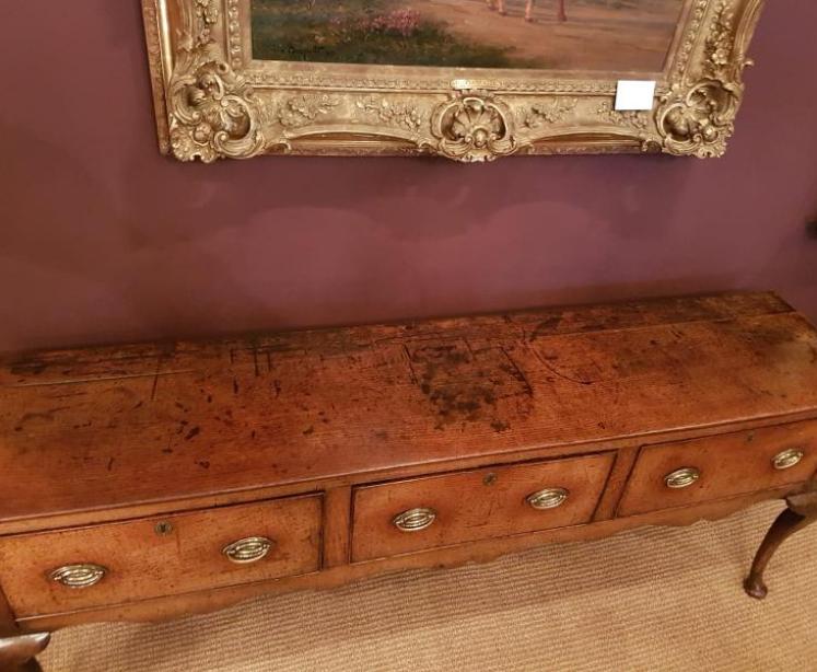 George II Oak Cabriole Leg Dresser - Image 2