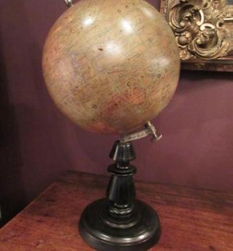 Late 19th Century 9" Plaster Terrestrial Globe