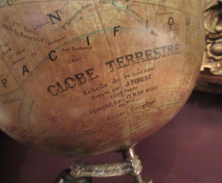 Late 19th Century 9" Plaster Terrestrial Globe - Image 5