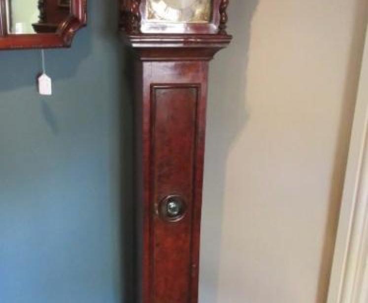 Superb 19th Century Burr Walnut Grandmother Clock - Image 5