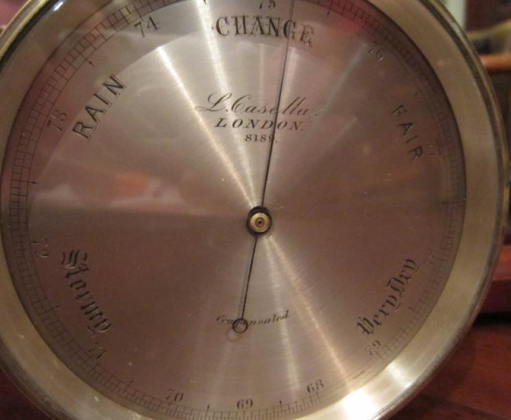 Superb Victorian London Barometer in Stand - Image 4