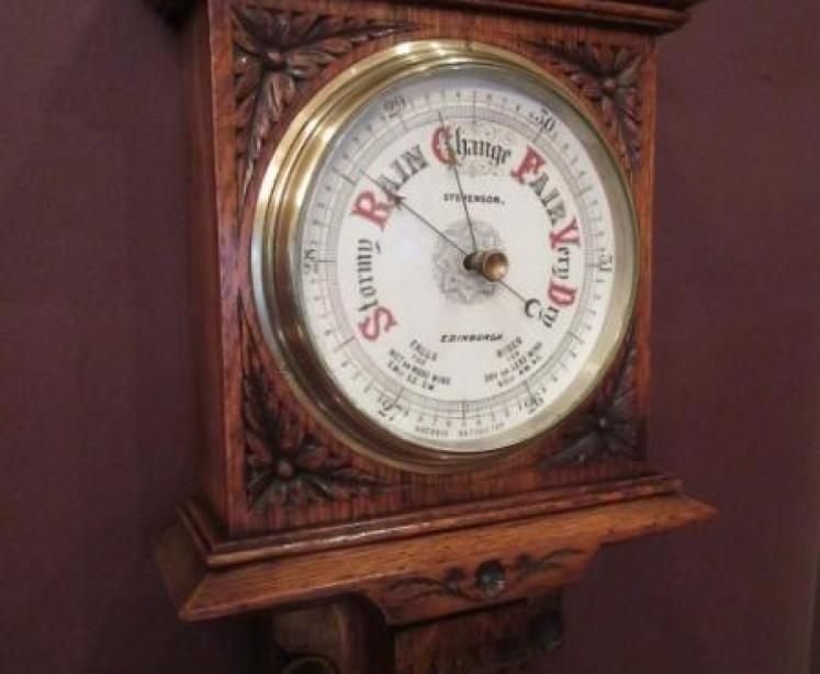 Top Quality Victorian Edinburgh Banjo Barometer - Image 5