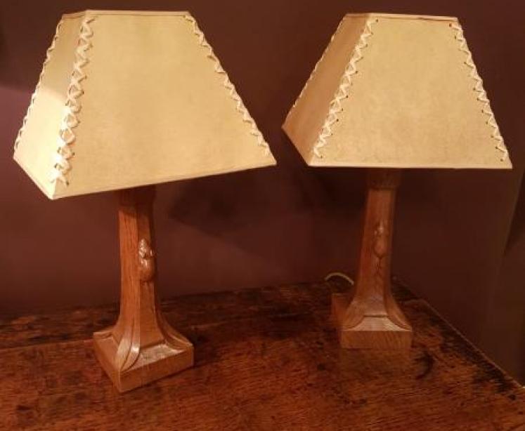 Pair of 1950's Mouseman Table Lamps - Image 5
