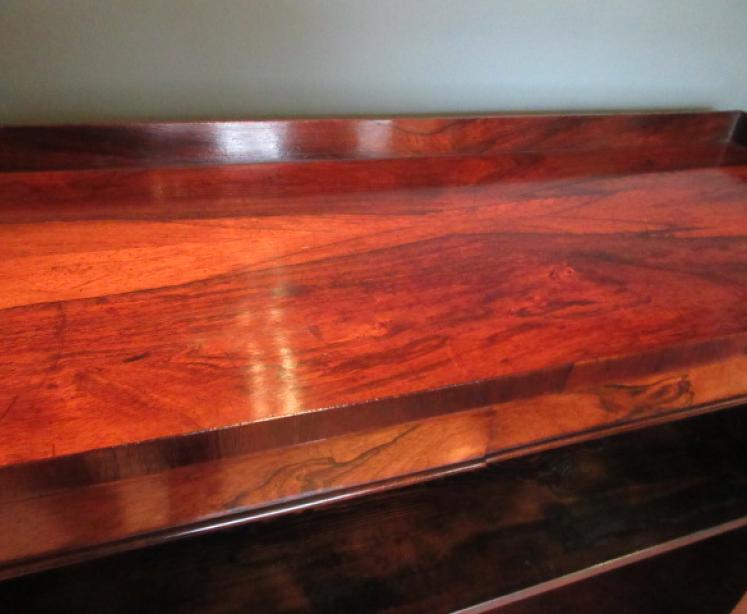 Fine Regency Period Rosewood Open Bookcase - Image 2