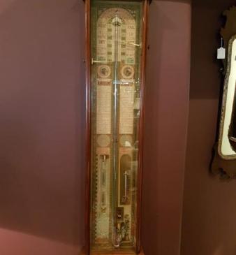Superb Victorian Mahogany Cased Admiral Fitzroy Barometer