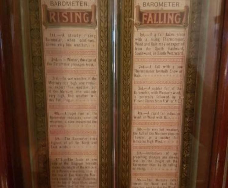 Superb Victorian Mahogany Cased Admiral Fitzroy Barometer - Image 3