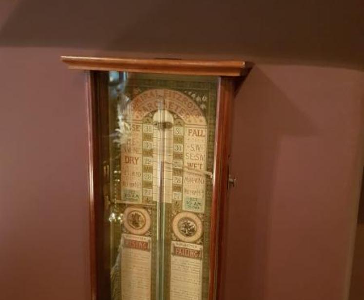 Superb Victorian Mahogany Cased Admiral Fitzroy Barometer - Image 4