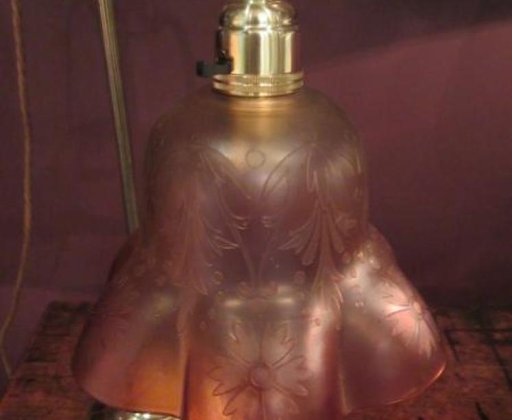 Edwardian Period Rise & Fall Table Lamp - Image 2