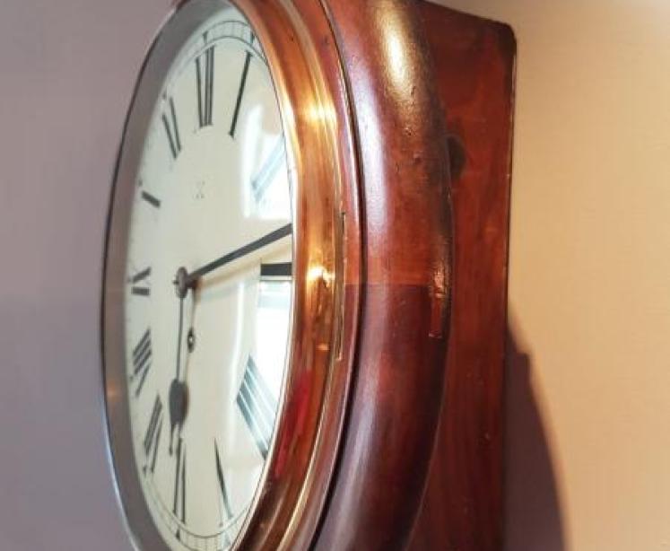 8 Day Edwardian English Dial Clock - Image 2