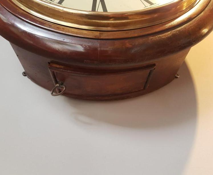 8 Day Edwardian English Dial Clock - Image 3