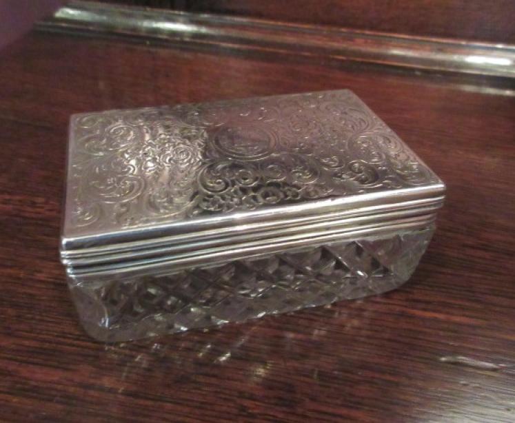 Mid 19th Century Silver Pot Porri Table Top Box - Image 1