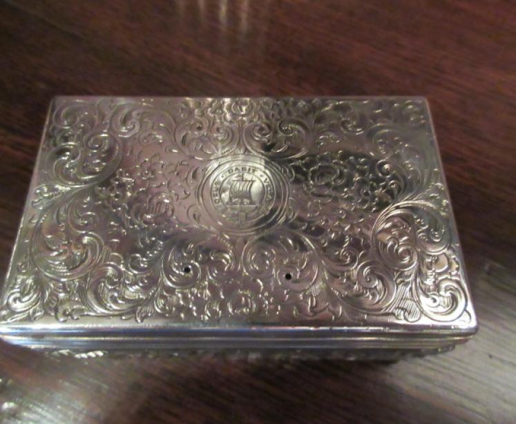 Mid 19th Century Silver Pot Porri Table Top Box - Image 2