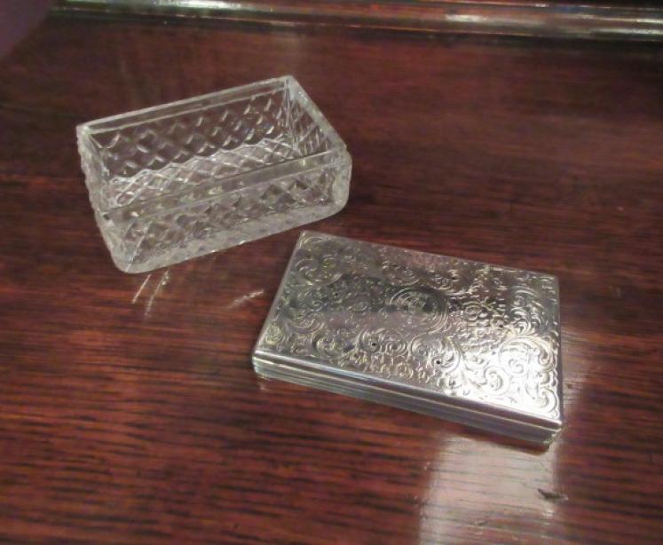 Mid 19th Century Silver Pot Porri Table Top Box - Image 3