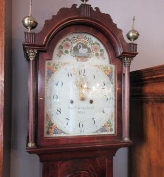 Pretty Regency Period Inlaid 8 Day Longcase Clock