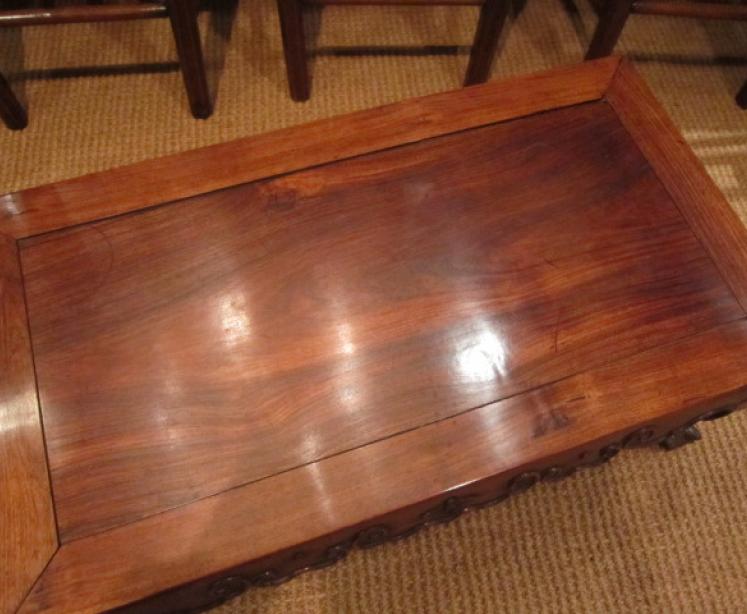 Oriental Polished Rosewood Coffee Table - Image 2