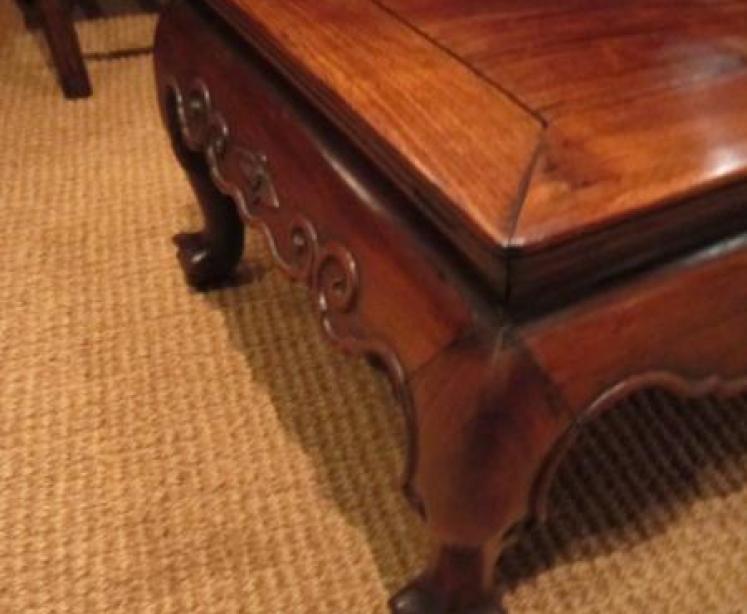 Oriental Polished Rosewood Coffee Table - Image 3