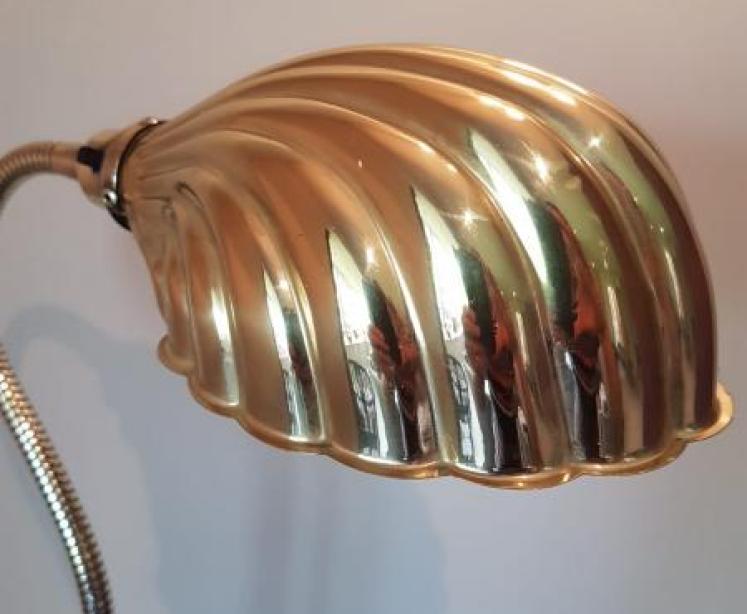 1920's Solid Brass Adjustable Desk Lamp - Image 3