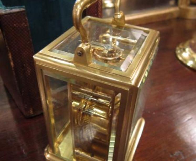 Late 19th Century Gorge Carriage Clock in Case - Image 5
