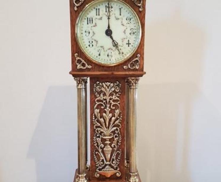 Rare 19th Century French Miniature Longcase Mantel Clock - Image 1