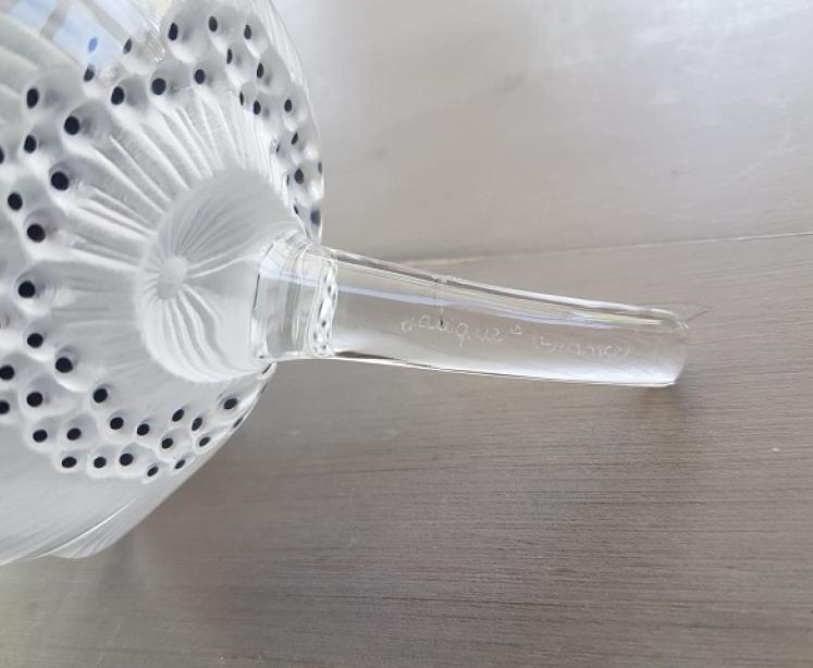 Matching Pair of Lalique Opalescent Dahlia Paperweights - Image 4